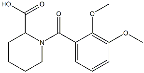 1-(2,3-dimethoxybenzoyl)piperidine-2-carboxylic acid Structure