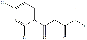 1-(2,4-dichlorophenyl)-4,4-difluorobutane-1,3-dione 구조식 이미지