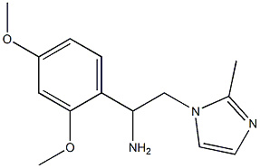 1-(2,4-dimethoxyphenyl)-2-(2-methyl-1H-imidazol-1-yl)ethanamine Structure