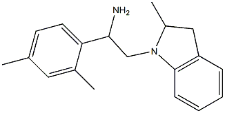 1-(2,4-dimethylphenyl)-2-(2-methyl-2,3-dihydro-1H-indol-1-yl)ethan-1-amine 구조식 이미지