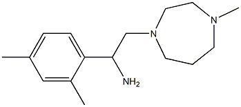 1-(2,4-dimethylphenyl)-2-(4-methyl-1,4-diazepan-1-yl)ethan-1-amine 구조식 이미지