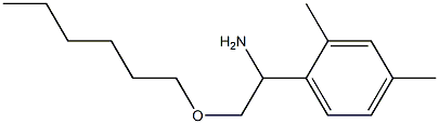 1-(2,4-dimethylphenyl)-2-(hexyloxy)ethan-1-amine Structure