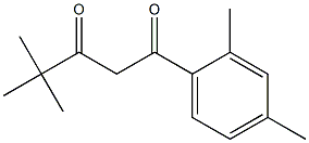 1-(2,4-dimethylphenyl)-4,4-dimethylpentane-1,3-dione Structure