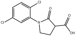 1-(2,5-dichlorophenyl)-2-oxopyrrolidine-3-carboxylic acid Structure