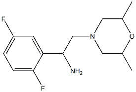 1-(2,5-difluorophenyl)-2-(2,6-dimethylmorpholin-4-yl)ethanamine Structure