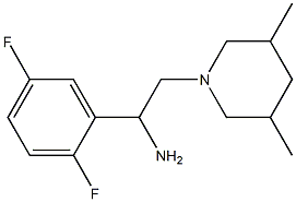 1-(2,5-difluorophenyl)-2-(3,5-dimethylpiperidin-1-yl)ethanamine 구조식 이미지