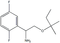 1-(2,5-difluorophenyl)-2-[(2-methylbutan-2-yl)oxy]ethan-1-amine 구조식 이미지