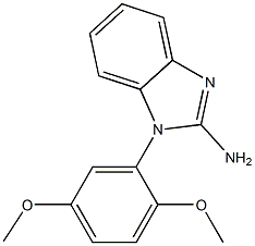 1-(2,5-dimethoxyphenyl)-1H-1,3-benzodiazol-2-amine 구조식 이미지