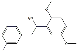 1-(2,5-dimethoxyphenyl)-2-(3-fluorophenyl)ethan-1-amine 구조식 이미지