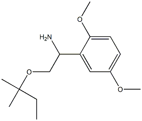 1-(2,5-dimethoxyphenyl)-2-[(2-methylbutan-2-yl)oxy]ethan-1-amine Structure
