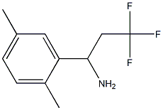 1-(2,5-dimethylphenyl)-3,3,3-trifluoropropan-1-amine 구조식 이미지
