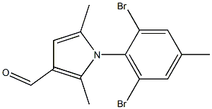 1-(2,6-dibromo-4-methylphenyl)-2,5-dimethyl-1H-pyrrole-3-carbaldehyde Structure