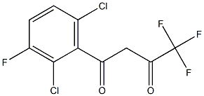 1-(2,6-dichloro-3-fluorophenyl)-4,4,4-trifluorobutane-1,3-dione 구조식 이미지