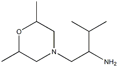 1-(2,6-dimethylmorpholin-4-yl)-3-methylbutan-2-amine Structure