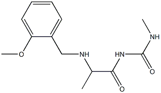 1-(2-{[(2-methoxyphenyl)methyl]amino}propanoyl)-3-methylurea 구조식 이미지