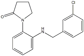 1-(2-{[(3-chlorophenyl)methyl]amino}phenyl)pyrrolidin-2-one Structure