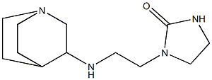 1-(2-{1-azabicyclo[2.2.2]octan-3-ylamino}ethyl)imidazolidin-2-one 구조식 이미지