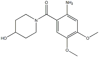 1-(2-amino-4,5-dimethoxybenzoyl)piperidin-4-ol Structure