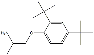1-(2-aminopropoxy)-2,4-di-tert-butylbenzene 구조식 이미지
