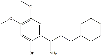 1-(2-bromo-4,5-dimethoxyphenyl)-3-cyclohexylpropan-1-amine Structure