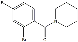 1-(2-bromo-4-fluorobenzoyl)piperidine Structure