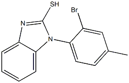 1-(2-bromo-4-methylphenyl)-1H-1,3-benzodiazole-2-thiol 구조식 이미지