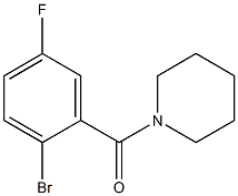 1-(2-bromo-5-fluorobenzoyl)piperidine 구조식 이미지