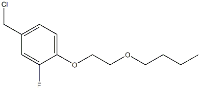 1-(2-butoxyethoxy)-4-(chloromethyl)-2-fluorobenzene Structure