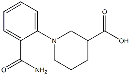 1-(2-carbamoylphenyl)piperidine-3-carboxylic acid Structure