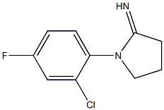 1-(2-chloro-4-fluorophenyl)pyrrolidin-2-imine 구조식 이미지