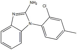 1-(2-chloro-4-methylphenyl)-1H-1,3-benzodiazol-2-amine 구조식 이미지