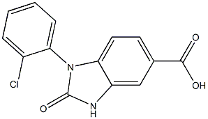1-(2-chlorophenyl)-2-oxo-2,3-dihydro-1H-1,3-benzodiazole-5-carboxylic acid Structure