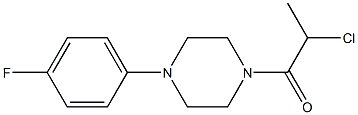 1-(2-chloropropanoyl)-4-(4-fluorophenyl)piperazine 구조식 이미지