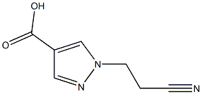 1-(2-cyanoethyl)-1H-pyrazole-4-carboxylic acid 구조식 이미지