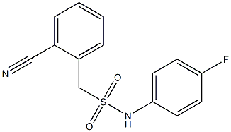 1-(2-cyanophenyl)-N-(4-fluorophenyl)methanesulfonamide Structure