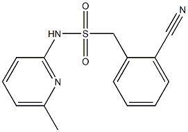 1-(2-cyanophenyl)-N-(6-methylpyridin-2-yl)methanesulfonamide Structure