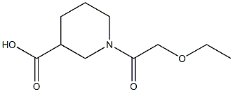 1-(2-ethoxyacetyl)piperidine-3-carboxylic acid Structure