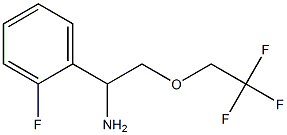 1-(2-fluorophenyl)-2-(2,2,2-trifluoroethoxy)ethanamine 구조식 이미지