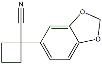 1-(2H-1,3-benzodioxol-5-yl)cyclobutane-1-carbonitrile 구조식 이미지