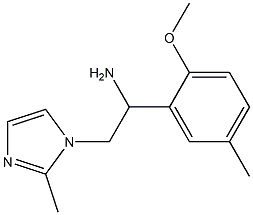 1-(2-methoxy-5-methylphenyl)-2-(2-methyl-1H-imidazol-1-yl)ethanamine Structure