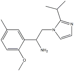 1-(2-methoxy-5-methylphenyl)-2-[2-(propan-2-yl)-1H-imidazol-1-yl]ethan-1-amine 구조식 이미지