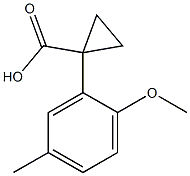 1-(2-methoxy-5-methylphenyl)cyclopropane-1-carboxylic acid Structure