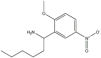 1-(2-methoxy-5-nitrophenyl)hexan-1-amine Structure