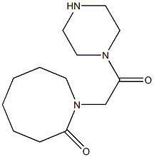 1-(2-oxo-2-piperazin-1-ylethyl)azocan-2-one Structure