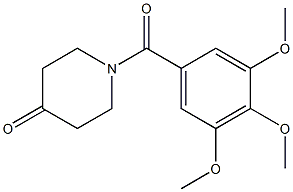 1-(3,4,5-trimethoxybenzoyl)piperidin-4-one Structure