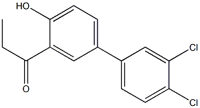 1-(3',4'-dichloro-4-hydroxy-1,1'-biphenyl-3-yl)propan-1-one Structure