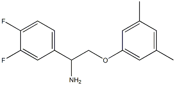 1-(3,4-difluorophenyl)-2-(3,5-dimethylphenoxy)ethanamine 구조식 이미지