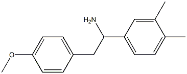 1-(3,4-dimethylphenyl)-2-(4-methoxyphenyl)ethan-1-amine 구조식 이미지