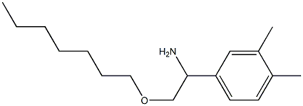 1-(3,4-dimethylphenyl)-2-(heptyloxy)ethan-1-amine Structure