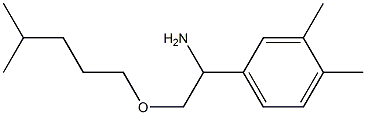 1-(3,4-dimethylphenyl)-2-[(4-methylpentyl)oxy]ethan-1-amine Structure